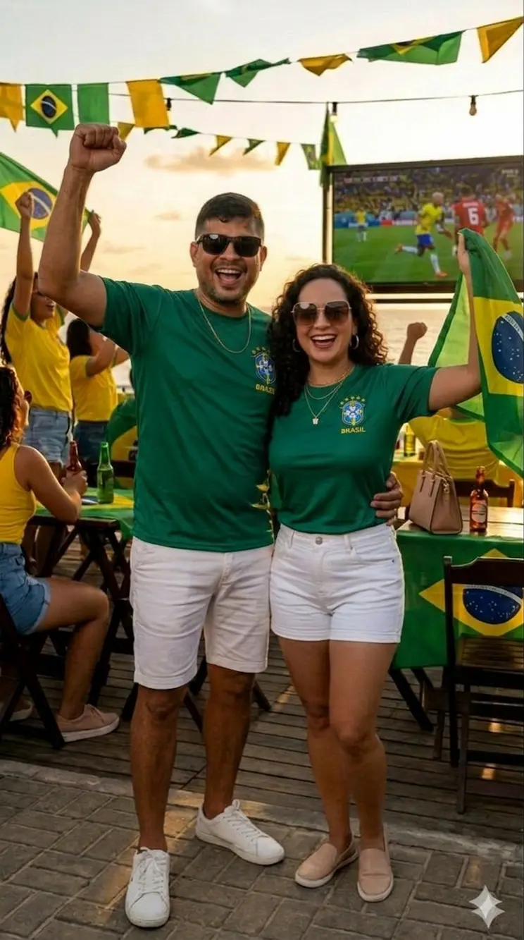 BLUSA MASCULINA CAMISETA DO BRASIL BORDADA COPA 2026 - Imagem 4